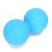 Verdant touch yoga gym ball double massage ball for leg shoulder muscle relaxation deep tissue massage yoga gym fitness ball blue