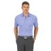 IBKUL Men's Athleisure Wear Sun Protective UPF 50+ Icefil Cooling Curled Waves Print Short Sleeve Polo  94141 (Modern Fit) Color: Charcoal/Lavender - Print: Curled Waves Large