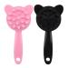 Minkissy silicone head skin massage device Shampoo brush 2 pieces of hair washer with a long handle scalp washer massage device peeling head skin brush