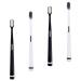 Gleavi 4 pieces wangan hair toothbrush black silk toothbrush maternity toothbrush pregnant toothbrush toothbrushes with soft bristles captive gently travel soft fur