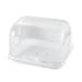 Kitchen Tableware Storage Box with Transparent Lid  Mug Dinnerware Infant Home Cups Bread Tableware Organizer  White