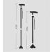 Canes Seniors Four Leg Walking Stick Retractable 10 Adjustable Heights with LED Light Lightweight Portable Comfy Base for Men Women Star of Light - Buy Online on GoSupps.com