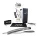 Razor Men Beard Razor Set - Silver Barber Razor with Replaceable Blades & Carrying Case for Perfect Grooming | International Shipping Available - Buy Online on GoSupps.com