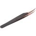 Premium Rose Gold Stainless Steel Eyelash Extension Tweezers - Safe Precise & Curved for Women's Salon Use - Buy Online on GoSupps.com