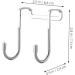 Alipis 2pcs Hook up Wreath Hanger Towel Rack Coat Hangers Clothes Hanging Hook Glass Door Coat Hook - Buy Online on GoSupps.com