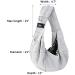 Cuby Dog and Cat Sling Carrier - Hands-Free Reversible Pet Papoose Bag - Suitable for Small Dogs and Cats - Classic Grey - Buy Online on GoSupps.com