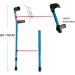 Forearm Crutches Adjustable Elderly Crutches Forearm Crutch Elbow Crutches Foldable Ultralight Aluminum Assistance Double Adjustable with Comfy Handle 1PCS Lightweight Prosperous - Buy Online on GoSupps.com