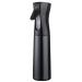 ZHIYE Hair Spray Bottle Continuous Water Mister Spray Bottle Empty Aerosol Fine Mist Curly Hair Spray Bottle for Taming Hair in Morning Hairstyling Plants Pets Cleaning-6.8oz/200ml (Black) 200 ml Black