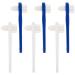 Healvian 6 pieces of denture cleaning brush toothbrush double-sided small toothbrush with a small head for the braces-toothdail cleaning sorted color-2