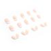 Foccna White Almond Press on Fake Nails - 24pcs Medium Glossy French False Nails for Women's Daily Wear and Nail Art Manicure Decoration - Buy Online on GoSupps.com