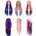 Mannequin Head for Hair Styling Training - Synthetic Hairdresser Practice Doll with Holder - Buy Online on GoSupps.com