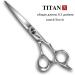 Titan Offset Japanese Style Hair Cutting Scissors 6.5 inch - Professional Barbering Scissors with Sharp Handmade Steel Edge - Buy Online on GoSupps.com