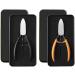 Obahdirry Toenail Ingrown Nail Set Cuticle Nipper Clipper Edge Cutter Manicure Scissor Tool Pedicure Orange - Buy Online on GoSupps.com