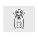 2 x "Basset Hound" microfiber glasses cleaning cloths (LC00024477)