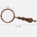 Wooden Magnifier 10 High-Retro Handheld Handheld Optical Child Student Old Man Reading Appraisal Maintenance Old Age Magnifier 3 Times HD Enlarged Mirror 5 Times Made in China - Buy Online on GoSupps.com