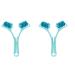 Inoomp 2 pieces Tool myofascial relief forearm discharge massage ball body point and blue for manual triggers hand stick arm plantar type elbow handheld sky blue 20x15x6cmx2pcs sky bluex2st