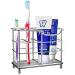 Toothbrush holder made of stainless steel toothpaste holder electrical toothbrushes toothpaste multifunctional vertical trunk with non -slip rubber feet space -saving