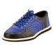 Womens Bowling Shoes Leather Lightweight Bowling Trainers Lawn Non-Slip Comfortable Breathable 7 Blue