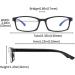 Suertree Blue Light Filter Distance Glasses for Women & Men - Lightweight Myopia Glasses -2.5 Black - Buy Online on GoSupps.com