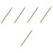Mipcase 5pcs Double Ended Lipstick Brush Lip Hand Held Supply Cosmetic Brush Portable Lip Brush Lip Balm Applicator Double Head Artificial Fiber Miss Powder Brush