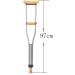 Crutches for Adults Underarm Handicapped Crutches/Canes for Disabled Persons with Free Retractable Aluminum Walkers Adjustable Range 90-150 Cm Great for Travel or Work (Single) - Buy Online on GoSupps.com
