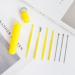 Portable Reusable Ear Pick Cleanser Ear Cleaner Earwax Removal Tool ABS Earpick Curette Ear Cleaning Wax Remover Spring Spoon| | - - (Color: Yellow)