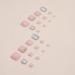 24 Pcs French Press Shiny Fake Toenails - Summer Short Toe False Nails - Acrylic Diamond Design - Full Cover Toe nail Press On - Fashion Stick On Toenails for Women - Buy Online on GoSupps.com