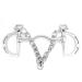 HEEPDD Stainless Steel Kimberwicke Bit with Deep Chain Mouth Chewing Roll (125mm)