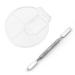 RUITASA Hand Makeup Mixing Palette  Makeup Mixing Palette  Makeup Hand-Held Palette  Nail Art Manicure Palette and 1 Pieces of Makeup Handheld Palette and 1 Pieces Stainless Steel Rod