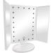 Buy From TV Trifold Makeup Mirror with LED Lights - Portable Vanity Mirror with 10x Magnification - Dimmable Lighted Mirror for Makeup and Grooming - Buy Online on GoSupps.com