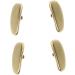 15mm Glasses Nose Pads - 2 Pairs Screw-In for Glasses & Sunglasses | Tear Drop Shape - Golden - International Shipping Available - Buy Online on GoSupps.com