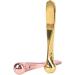 Premium Gold Anti-Wrinkle Eye Cream Applicator - Metal Massage Stick for Radiant Skin - Buy Online on GoSupps.com