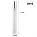 Enslz 10ml Mini Spray Bottles - Frosted Refillable Glass Atomizers for Travel (10pcs Silver) | Perfect Perfume Travel Accessories - Buy Online on GoSupps.com