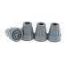 dailymall 16mm 4x Rubber Anti Skid Tips For Walking Sticks Canes Crutches Walkers Grey