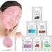 Kit de 6 Masque Facial en Poudre Masque Hydrogel Peel Off Premium Modeling Peel-Off Jelly Mask Face Care Rubber Mask Hydratant et Nourrissant pour une Peau Lumineuse et Douce
