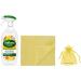 Zoflora Multi Purpose Disinfectant Cleaner Trigger Spray Cuts Through Grease and Grime 800 ml Lemon Zing Scent + for You: 1x Cleaning Wipe & Organza Small Bag