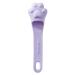 Manual Facial Cleansing Brush Soft Silicone Face Skin Scrubber Manual Brush Applicator Brush Face maskes Brush for Forehead Cheeks Nose Lips Face 10.8x3 Cm Purple