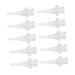 Beaupretty 10pcs Ear Washer Nozzle Ear Cleaner Tips Ear Washer Accessories Ear Flusher Tips Ear Wax Removal Spray Bottle Tips Plastic Ear Washer Tips Adults Ears Cleaner Tips Ear Irrigator White 2.80X1.10X1.10CM
