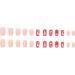 SINLOV Christmas Snowflakes Square False Nails French Gradient ElknFake Nails Red Press on Nails Ballerina Acrylic Full Cover Fake Nails for Women and Girls - Buy Online on GoSupps.com