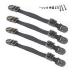 Heavy Duty Anti-Tip Furniture Straps Set for Child Proofing (4 Pieces) by Boxiki Kids. Adjustable Home Safety TV Wall Anchor and Earthquake Tipping Restraint Straps. (Black) 2 Pairs - Black