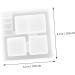 TEHAUX 3pcs Box Flower Pot Mold Silicone Molds Concrete Planter Molds Creative Crystal Epoxy Mold Square Whitex3pcs 10.6X10.6X3.3CMx3pcs - Buy Online on GoSupps.com