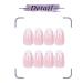 Bmirth Flame Glossy Press on Nails - Long White Coffin False Nails for Women and Girls (Style 3) - Buy Online on GoSupps.com