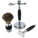 Buy Lefeda Simply Men's 3-in-1 Dachshaar Shaving Brush Holder - Chrome-Plated Beard & Hair Brush 15.6cm Silver - International Shipping Available - Buy Online on GoSupps.com