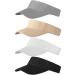 Trounistro 4 Pack Sun Sports Visor Hats Adjustable Hat Summer Cotton Cap Style 1
