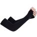 Nilioyul UV Protection Cooling Arm Sleeves Safety Fitness Protector Gradient Men Women Sunscreen Cycling Fishing Volleyball Black