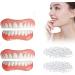 4 PCS Temporary Dental Veneers for Men and Women - Bright White W02 | Protect Your Teeth and Regain Confidence with Veneers Dentures Socket - Buy Online on GoSupps.com