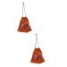 Baluue 2pcs Hair Dryer Storage Bag Travel Bag Organizer Drawstring Storage Bags Hair Dryer Pouch Pvc Coffee