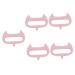 Magiclulu 5st acupuncture massage device Hand massager Head massage roller silicone massage gear for the head peeling brush for the scalp pebble gel pink neck scroll wheel