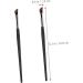 WOONEKY 2pcs Eyebrow Brush Portable Eyeliner Brush Eye Shadow Brush Eyeliner Makeup Brush Makeup Tool Metal - Buy Online on GoSupps.com