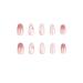 VOTACOS Short Square Press on Nails - Light Pink with Bling Butterfly Design | Glossy Stick on False Nails for Women - Buy Online on GoSupps.com